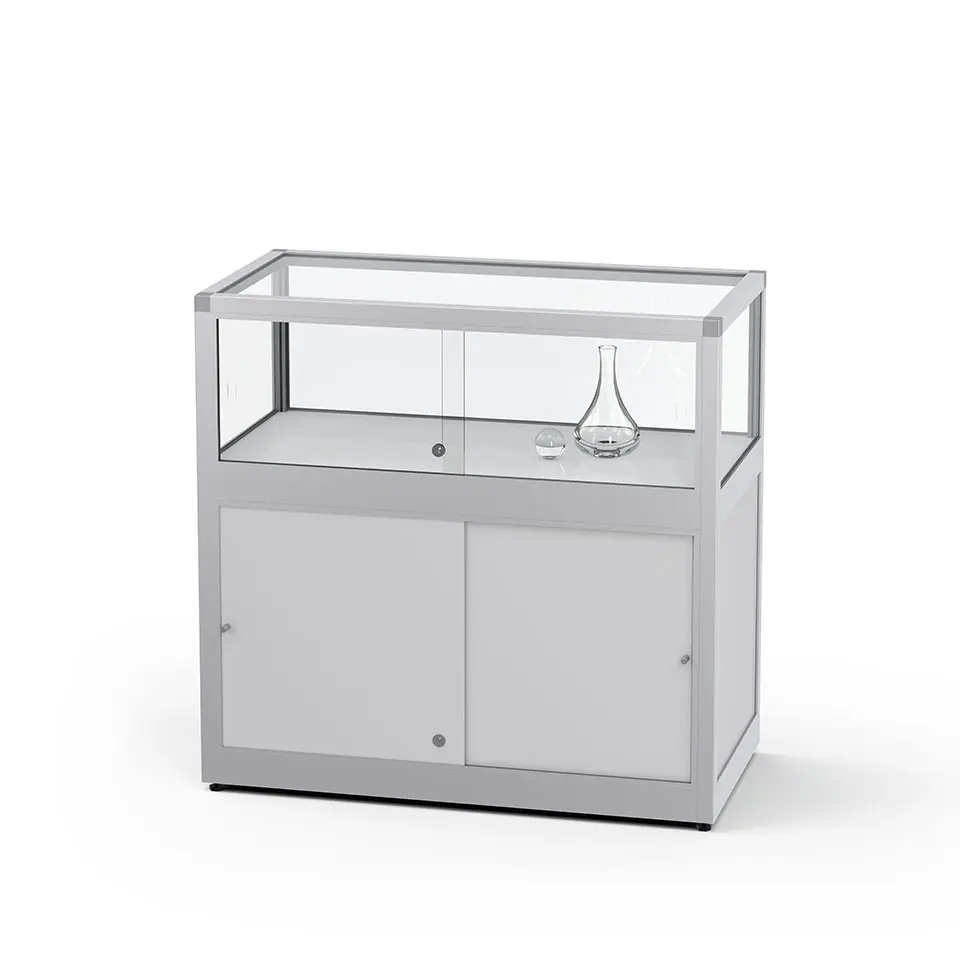 tischvitrine mit unterschrank